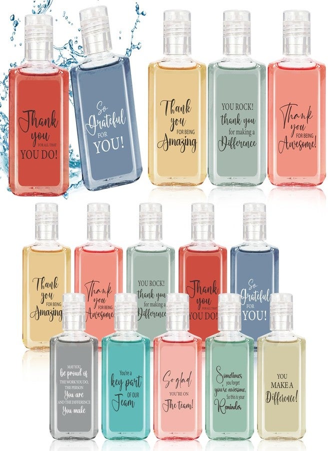 Piuaeue 50Pcs Thank You Mini Hand Sanitizer Bulk Employee Appreciation Gifts Inspirational Small Hand Sanitizer 1fl oz Travel Size Hand Soap Gift for Team Coworker Teacher Nures Office (Classical) - Image 1